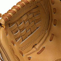 an made Legend Pro Series featuring top grain steer hide. Utlity Pitcher pattern. Ma